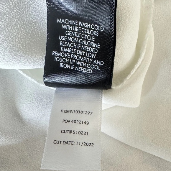 Torrid Harper Georgette Pullover 3/4 Roll Tab Sleeve Tunic Blouse White 2X NWT - Picture 11 of 11